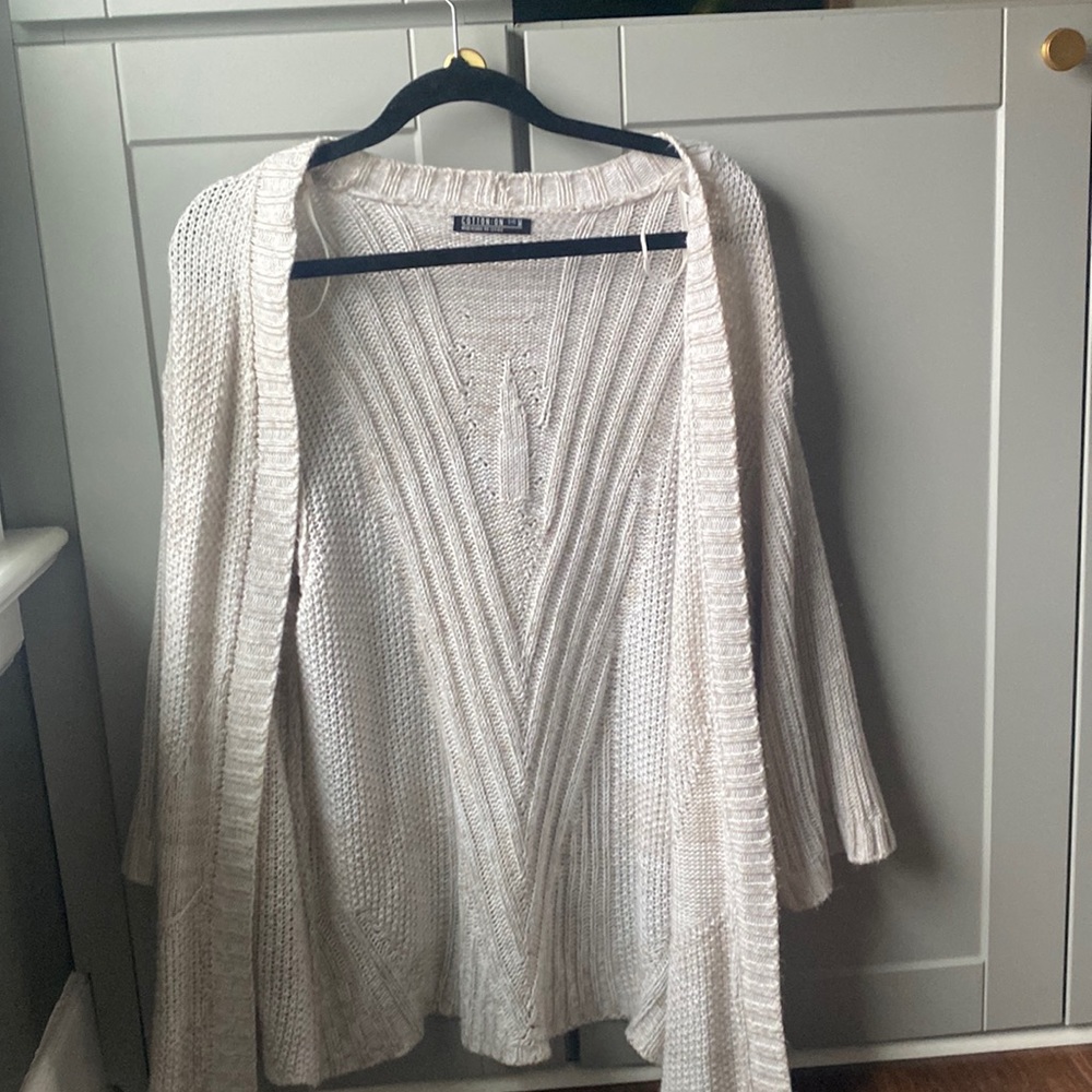 Cotton on drappy knit cardigan